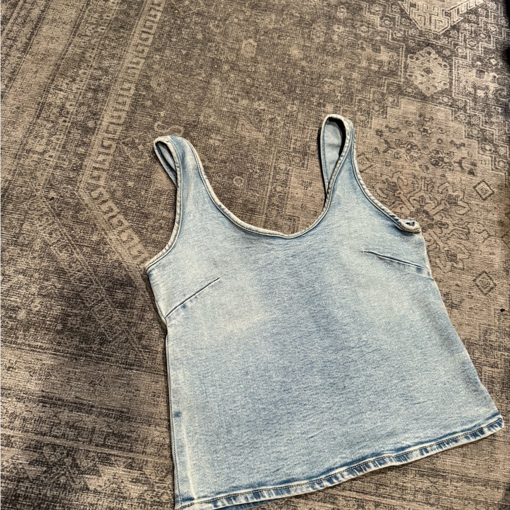 Zara Denim Sleeveless Women's Top